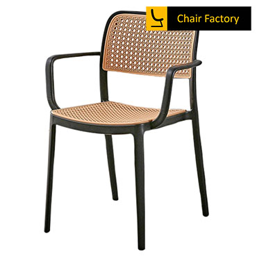 Black Mace  Cafe Chair With Arms